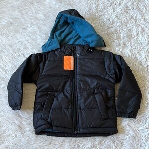 Operation WarmToddler boys Winter coat in black/blue size 4T